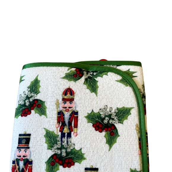 2pc Mint & Ivy NUTCRACKER Kitchen Drying Mats 16x19 Reversible Christmas Holiday - Picture 8 of 12